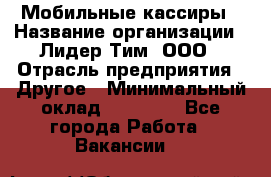 Мобильные кассиры › Название организации ­ Лидер Тим, ООО › Отрасль предприятия ­ Другое › Минимальный оклад ­ 50 000 - Все города Работа » Вакансии   